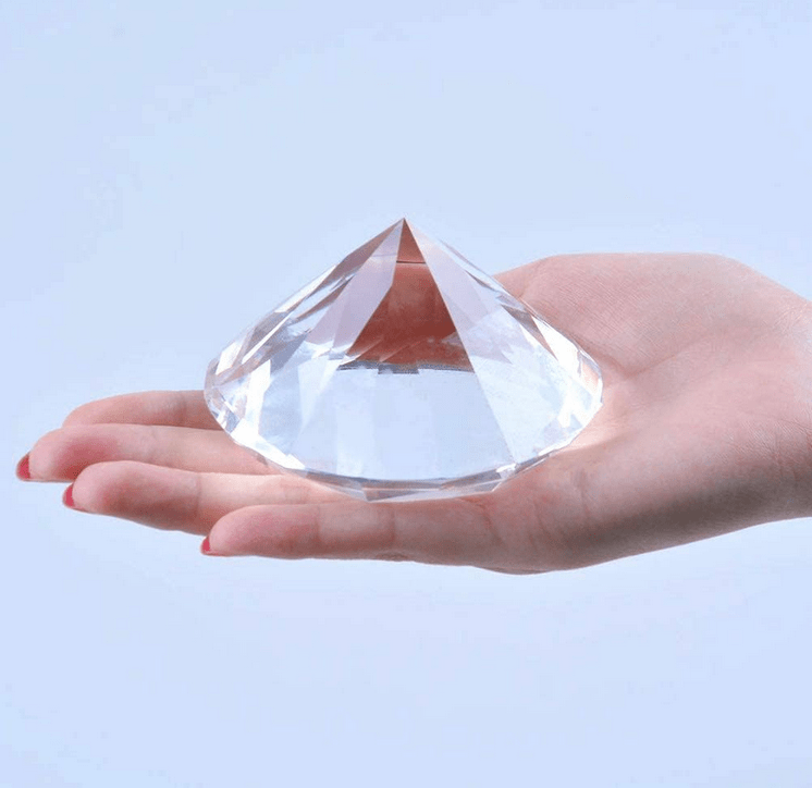 Giant Clear Crystal Diamond (3 sizes) - BigStuff.ae